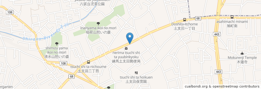 Mapa de ubicacion de 土支田薬局南店 en Japão, Tóquio, 練馬区.