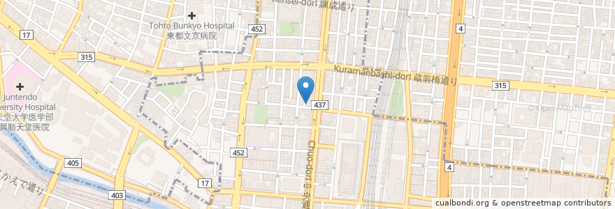Mapa de ubicacion de メイド喫茶学院フィーユ en 日本, 東京都.