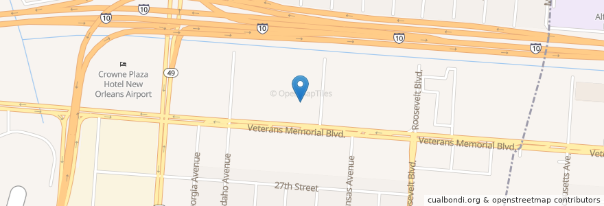 Mapa de ubicacion de Tavern on Vets en Stati Uniti D'America, Louisiana, Jefferson Parish, Kenner.