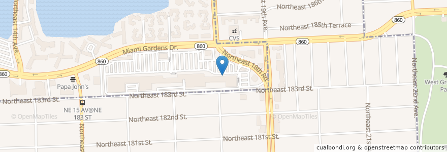 Mapa de ubicacion de MD Now Urgent Care en Amerika Syarikat, Florida, Miami-Dade County, North Miami Beach.