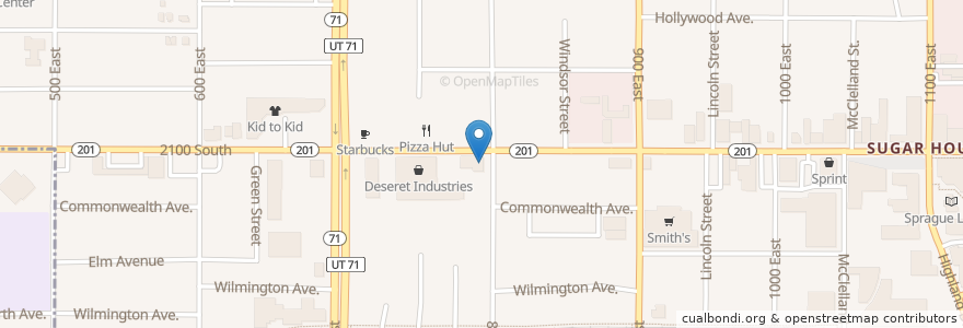 Mapa de ubicacion de The Original Pancake House en Stati Uniti D'America, Utah, Salt Lake County, Salt Lake City.