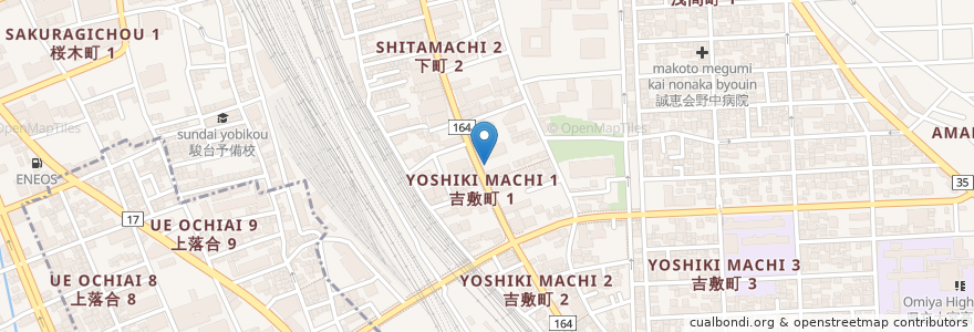 Mapa de ubicacion de 石田眼科医院 en 日本, 埼玉県, さいたま市, 大宮区.