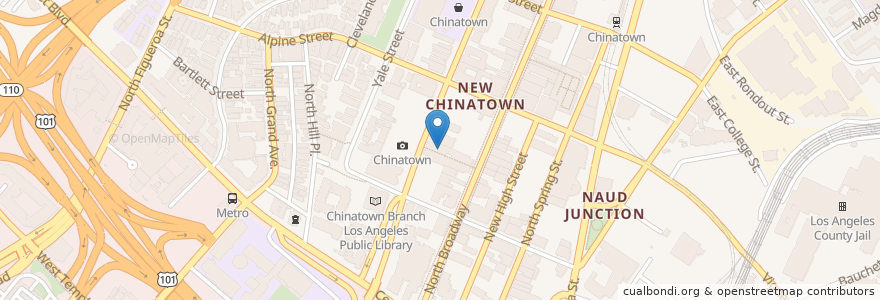 Mapa de ubicacion de Howlin' Ray's en États-Unis D'Amérique, Californie, Los Angeles County, Los Angeles.