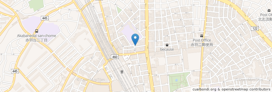 Mapa de ubicacion de すし三昧 en Japonya, 東京都, 北区.