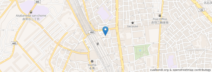 Mapa de ubicacion de Big Echo en Япония, Токио, Кита.