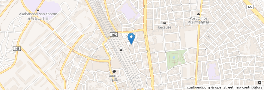 Mapa de ubicacion de コートダジュール en 日本, 東京都, 北区.