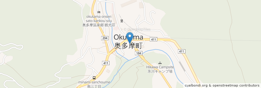 Mapa de ubicacion de 川辺医院 en Japão, Tóquio, 西多摩郡, 奥多摩町.