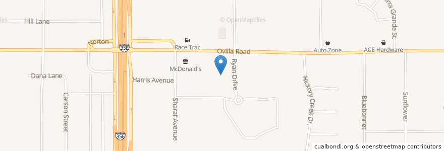 Mapa de ubicacion de Brookshire's Pharmacy en 美利坚合众国/美利堅合眾國, 得克萨斯州 / 德克薩斯州 / 德薩斯州, Ellis County, Red Oak.