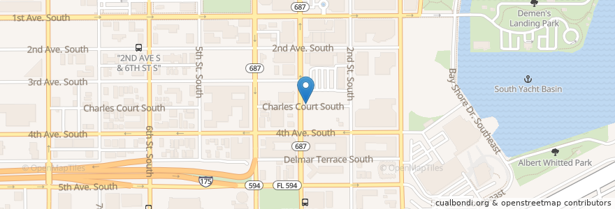 Mapa de ubicacion de Bento en États-Unis D'Amérique, Floride, Pinellas County, St. Petersburg.