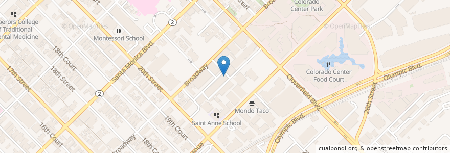 Mapa de ubicacion de goodboybob coffee en アメリカ合衆国, カリフォルニア州, Los Angeles County.