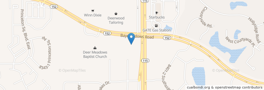 Mapa de ubicacion de Smoothie King en Amerika Syarikat, Florida, Duval County, Jacksonville.