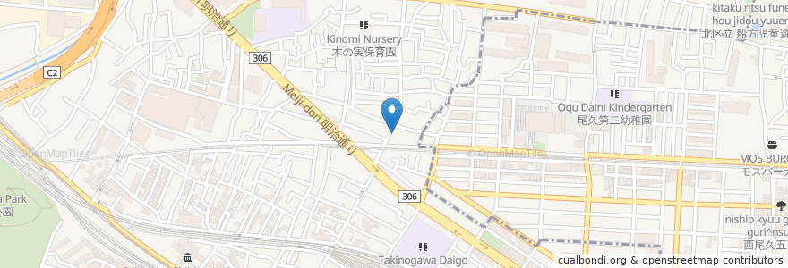 Mapa de ubicacion de ことぶき薬局 en Jepun, 東京都, 北区.