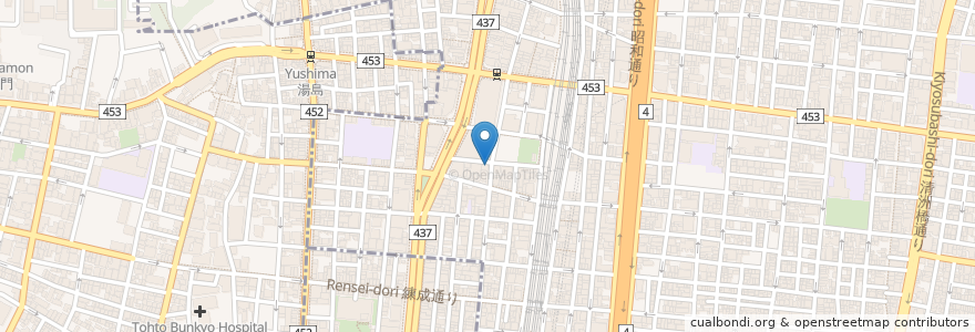 Mapa de ubicacion de 餃子の王将 en Giappone, Tokyo, 台東区.