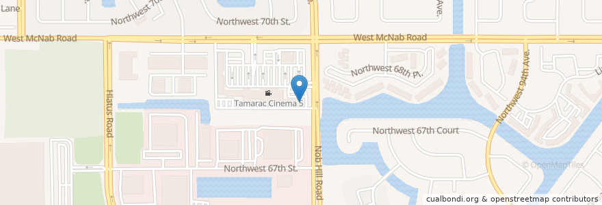 Mapa de ubicacion de Krispy Kreme en Amerika Birleşik Devletleri, Florida, Broward County, Tamarac.