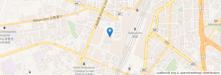 Mapa de ubicacion de ミスタードーナツ SPICE 2 en 일본, 도쿄도, 豊島区.