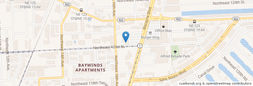 Mapa de ubicacion de ChargePoint en Amerika Syarikat, Florida, Miami-Dade County, North Miami.