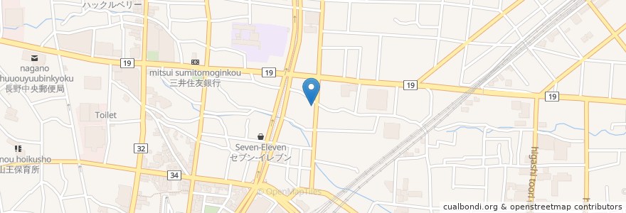Mapa de ubicacion de お酒肴 天山 en اليابان, ناغانو, 長野市.