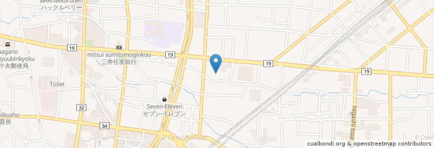Mapa de ubicacion de メモアール en Japonya, 長野県, 長野市.
