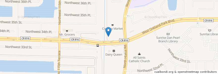 Mapa de ubicacion de La Brasa Rotisserie & Grill en United States, Florida, Broward County, Sunrise.