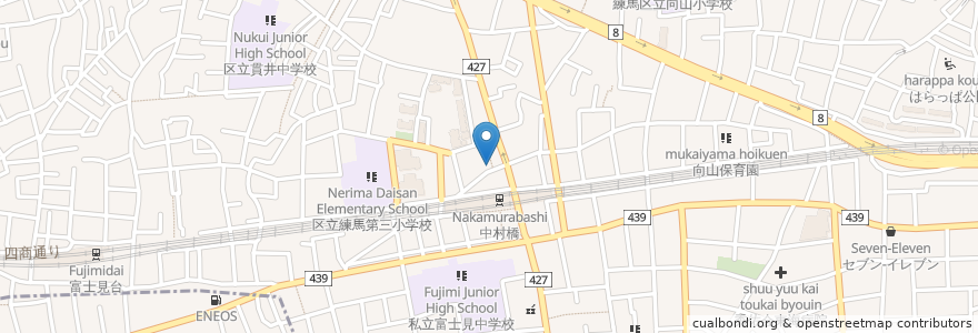 Mapa de ubicacion de やきにく屋 en Japão, Tóquio, 練馬区.