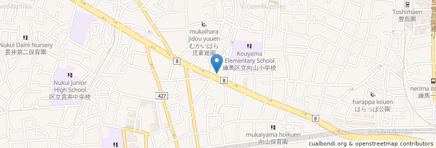 Mapa de ubicacion de ガスト en Japan, 東京都, 練馬区.