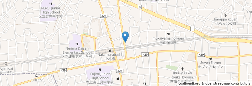 Mapa de ubicacion de ビストロ102 en 日本, 东京都/東京都, 練馬区.