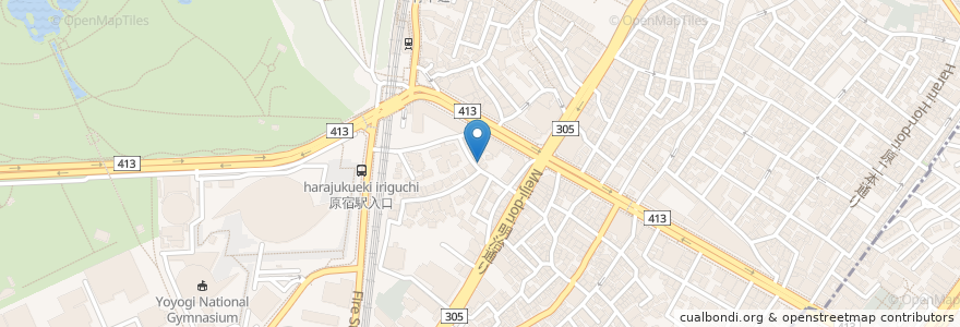 Mapa de ubicacion de Eatrip en Japan, 東京都, 渋谷区.