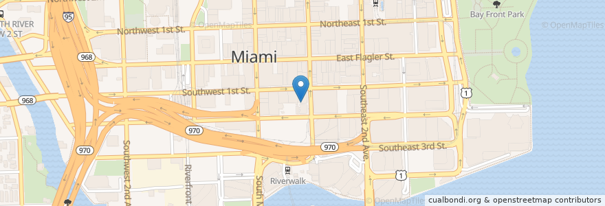 Mapa de ubicacion de Meraki Greek Bistro en Amerika Syarikat, Florida, Miami-Dade County, Miami.