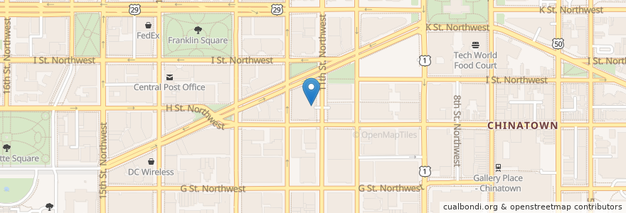 Mapa de ubicacion de Haad Thai Restaurant en Vereinigte Staaten Von Amerika, Washington, D.C., Washington.