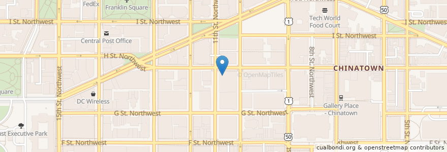Mapa de ubicacion de Zephyr Deli en アメリカ合衆国, ワシントンD.C., Washington.
