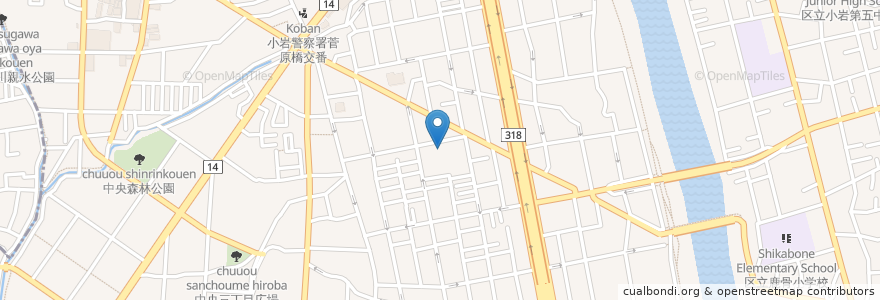 Mapa de ubicacion de 寿昌院 en 일본, 도쿄도, 江戸川区.