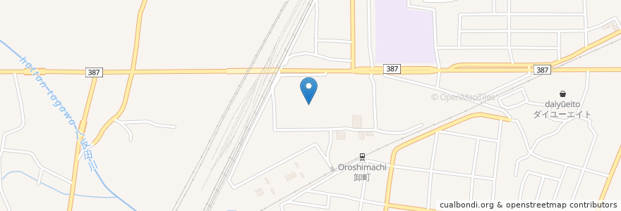 Mapa de ubicacion de 大原医療センター en Japón, Prefectura De Fukushima, 福島市.