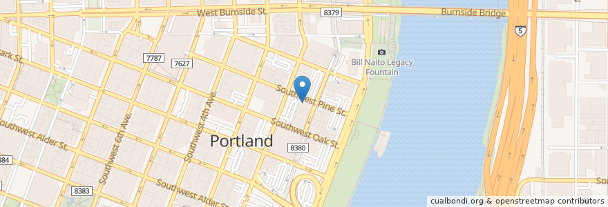 Mapa de ubicacion de Captain Ankeny's Pizza & Pub en Vereinigte Staaten Von Amerika, Oregon, Portland, Multnomah County.