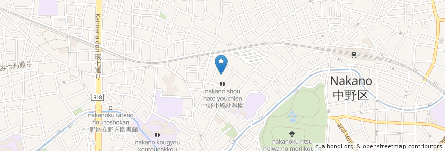 Mapa de ubicacion de 清谷寺 en 日本, 東京都, 中野区.