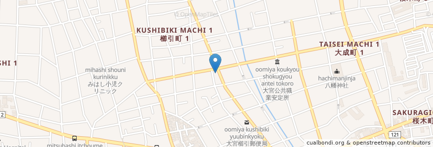 Mapa de ubicacion de よしおか医院 en 일본, 사이타마현, さいたま市, 大宮区.