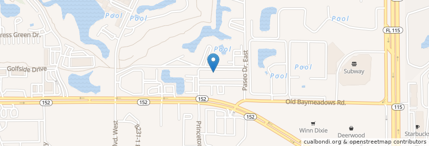 Mapa de ubicacion de Athenian Owl en United States, Florida, Duval County, Jacksonville.