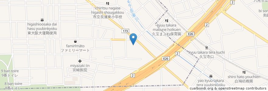 Mapa de ubicacion de スーバードラッグ シグマ 大蓮店 en 日本, 大阪府, 八尾市.