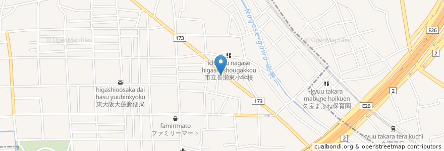 Mapa de ubicacion de やの歯科医院 en Jepun, 大阪府.