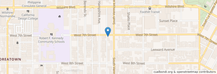 Mapa de ubicacion de it's boba time en United States, California, Los Angeles County, Los Angeles.