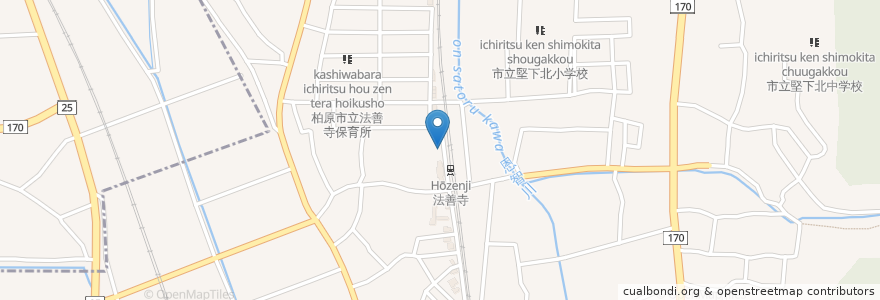 Mapa de ubicacion de こすもす en 日本, 大阪府, 八尾市, 柏原市.