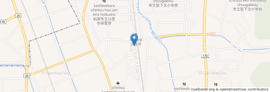 Mapa de ubicacion de グッドマン en Japan, Osaka Prefecture, Yao, Kashiwara.