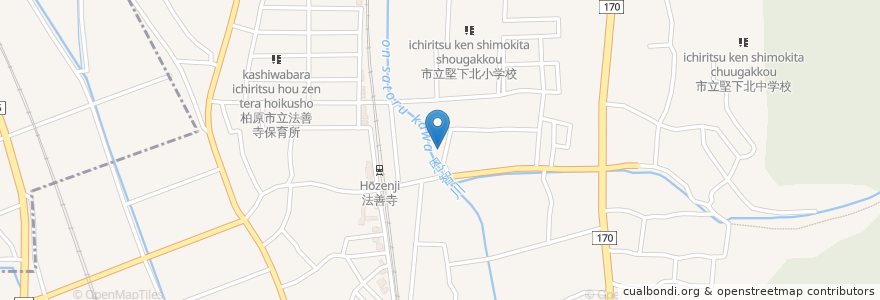 Mapa de ubicacion de 山野歯科医院 en Япония, Осака, 八尾市, 柏原市.