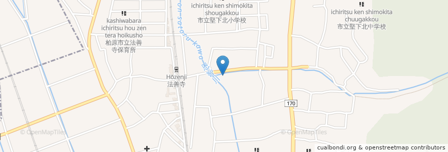 Mapa de ubicacion de うまいもん 南部屋 en 日本, 大阪府, 八尾市, 柏原市.