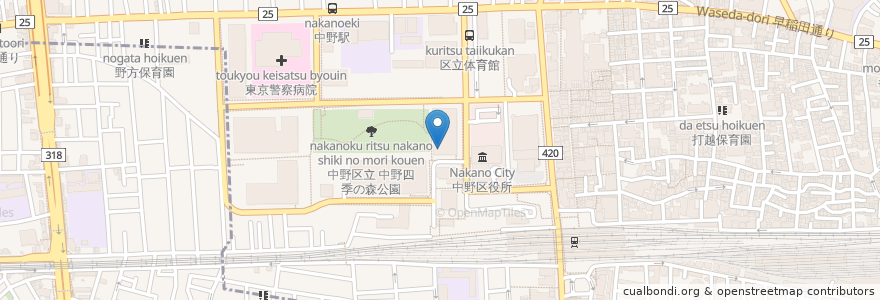 Mapa de ubicacion de J.S.PANCAKE CAFE en اليابان, 東京都, 中野区.