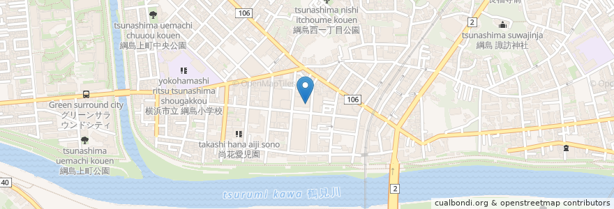 Mapa de ubicacion de キッチンオリジン en اليابان, كاناغاوا, 横浜市, 港北区.