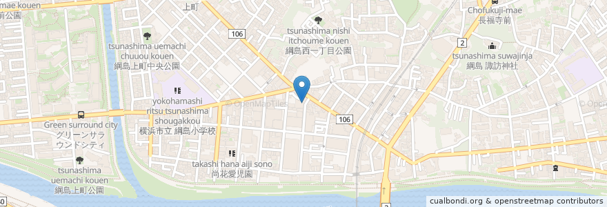 Mapa de ubicacion de BAR 海月 en Japon, Préfecture De Kanagawa, 横浜市, 港北区.