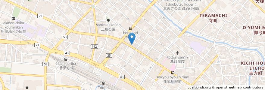 Mapa de ubicacion de Pizzeria Leone en Япония, Тоттори, 鳥取市.