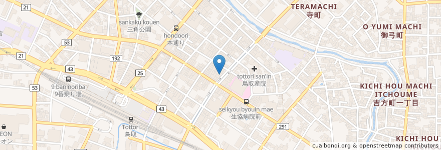 Mapa de ubicacion de ぎんりん en Japan, Präfektur Tottori, 鳥取市.