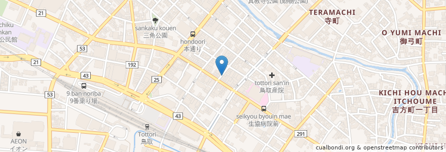 Mapa de ubicacion de 樽寿司 en Япония, Тоттори, 鳥取市.