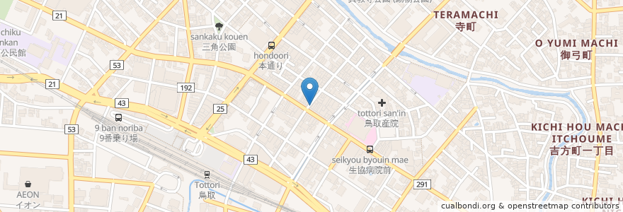 Mapa de ubicacion de 末広寿司 en Japon, Préfecture De Tottori, 鳥取市.